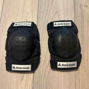 ROLLERBLADE 1990s Vintage Velcro Knee Pads, Black, OS Adult.